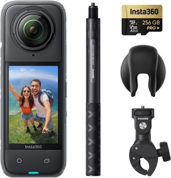 Insta360 X4 zestaw motocyklowy z uchwytem kamera sportowa wodoodporna 4K