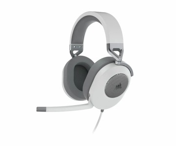 Наушники Corsair HS65 Surround MiniJack 3,5 мм, USB, 50 мм, с микрофоном, белые