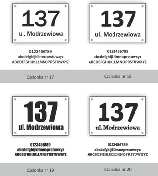 Tabliczka adresowa 3D Numer domu Aluminium 21x30cm