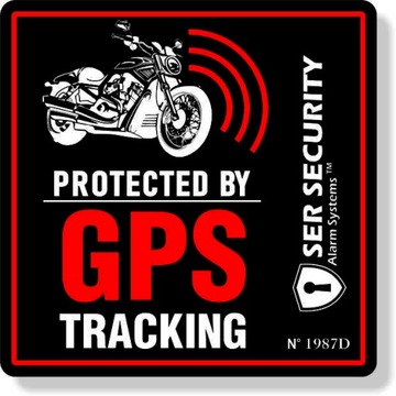 Naklejka GPS TRACKING - POJAZD MONITOROWANY