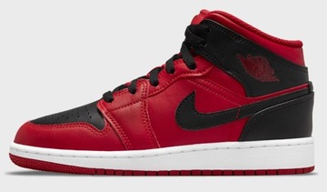 NIKE AIR JORDAN 1 MID DQ8426-060 czarne skórzane 49,5