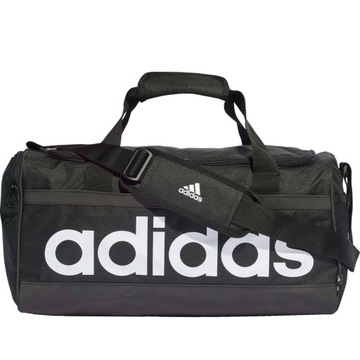 ADIDAS LINEAR DUFFEL M HT4743 TORBA SPORTOWA TRENING CZARNA MEDIUM ŚREDNIA