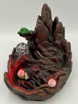 Kominek zapachowy Backflow, Światynia z LEDami, 16 cm