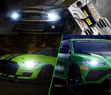 H4 СВЕТОДИОДНАЯ ЛАМПА CANBUS 1 ДО 1 МОЩНЫЙ БЕЛЫЙ СВЕТ 6500K 10000LM 1 ШТ.