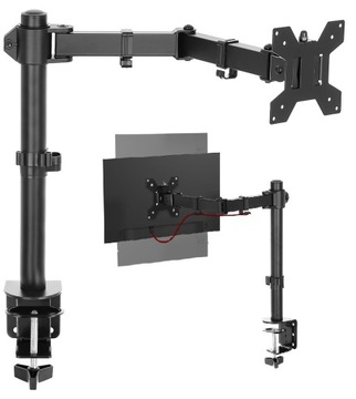 BIURKOWY OBROTOWY UCHWYT na MONITOR uniwersalny