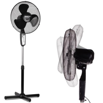 WENTYLATOR STOJĄCY PODŁOGOWY MOCNY DOMOWY OSCYLACJA TIMER PILOT