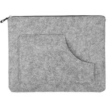 СУМКА ДЛЯ НОУТБУКА ЧЕХОЛ ДЛЯ НОУТБУКА НА МОЛНИИ СУМКА 14 ДЮЙМОВ ФЕТРОВАЯ СЕРАЯ КРЫШКА