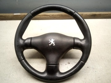 PEUGEOT 206 KIEROWNICA SKÓRA PODUSZKA