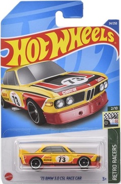 HOT WHEELS 73 BMW 3.0 CSL RACE CAR RETRO RACERS 2/10 1:64 NOWY !!!