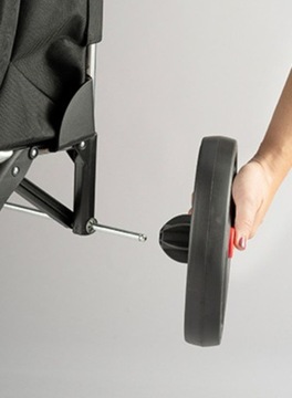 Складная покупательская тележка Rolser I-Max на 2 колесах XL - синий кляйн