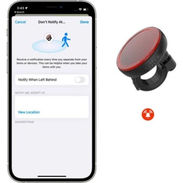 Исправлена Bluetooth трекер велосипед свет локатор для Apple My Find