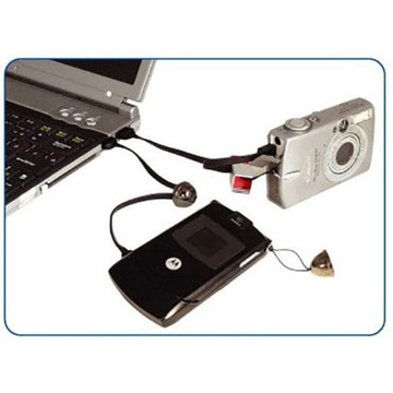 USB-кабель с логотипом (2.0), USB A M — 0,3 м, черный, закрытый