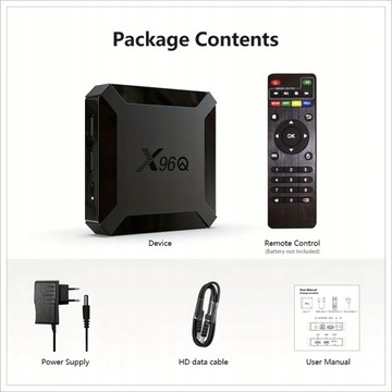 X96Q Smart TV Box Android 10 4K HD Медиаплеер 8 ГБ