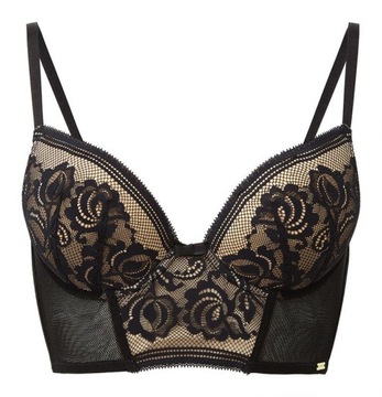 GOSSARD Longline 70FF/32FF ENCORE-PÓŁGORSET-CZARNY