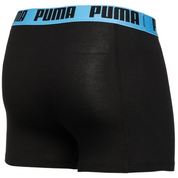 PUMA BOKSERKI MĘSKIE MAJTKI STRIPE BOXER 2P CZARNE r.L