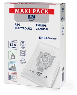 Worki K&M EP BAG MICRO 12 Philips / Electrolux FC8021 12szt