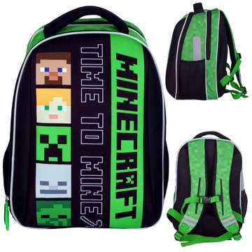 Tornister Plecak szkolny MINECRAFT ALEX&STEVEN