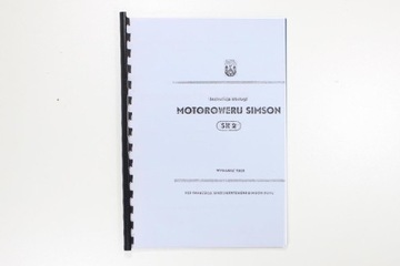 KATALOG INSTRUKCJA OBSŁUGI SIMSON SR2 książka CENA