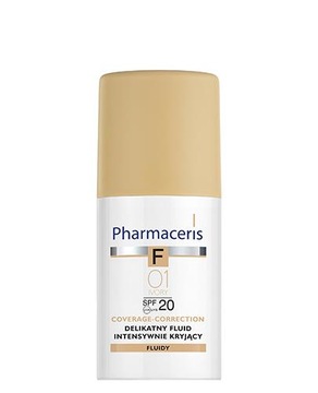 PHARMACERIS F Delikatny fluid intensywnie kryjący SPF 20 ivory 01 30 ml