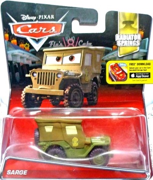 Cars Auta L1 Sierżant Wojskowy Kamasz Mattel SARGE