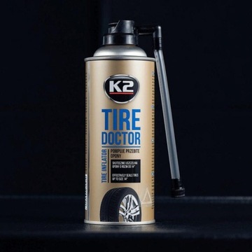 K2 - TIRE DOKTOR - KOŁO ZAPASOWE W SPRAYU - 400ML