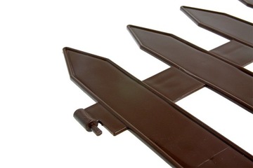 ПЛАСТИКОВАЯ СКИДКА САДОВАЯ ЧАСТЬ Частоколовый забор БОРДЮРНЫЙ 3,2М КОРИЧНЕВЫЙ