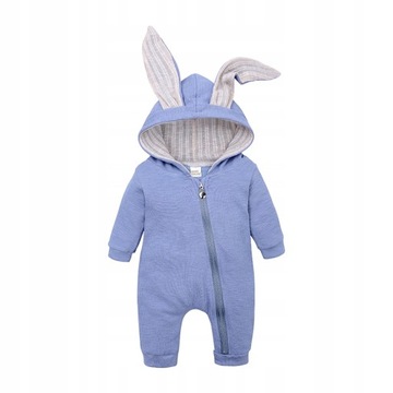 Bluza z kapturem z króliczymi uszami niebieski 80