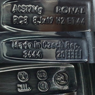 ДИС SKODA SUPER B III OCTAVIA KODIAQ 8x19 19 3V0