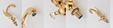 НАСТОЛЬНАЯ РАКОВИНА НА НАСТОЛЬНИКЕ GLAMOUR BRASS WATHROOM FACTOR, GOLDEN ARI