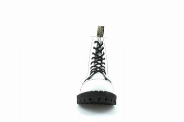 СТАЛЬНЫЕ БЕЛЫЕ БОТИНКИ С 8 ОТВЕРСТИЯМИ 114/O/F.WHT 44