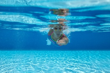 Шапочка для плавания силиконовая для взрослых для бассейна Arena Classic Violet