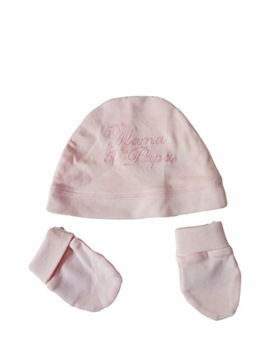 mamas&papas Czapka + niedrapki roz 68 cm