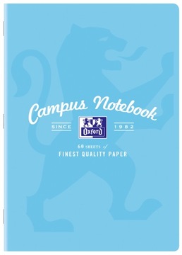 ZESZYT OXFORD CAMPUS A4 60K krata PASTEL niebieski