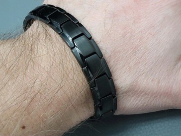 МУЖСКОЙ БРАСЛЕТ MAGNETIC POWER BLACK HEALTH BOSTON JEWELLER ORIGINAL