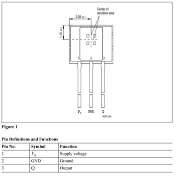 Датчик Холла TLE4905L HALLOTRON 05L