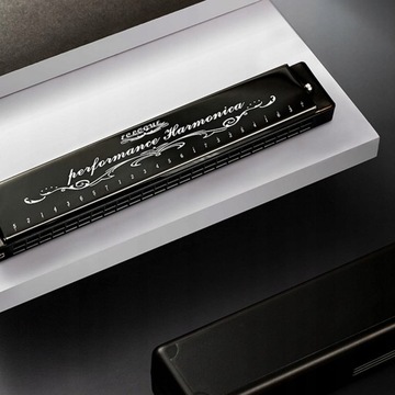 Губная гармошка тремоло, клавиша C, 24 отверстия, профессиональная