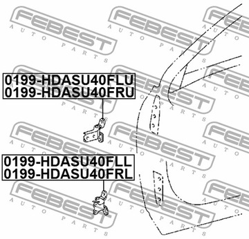 PANT DVEŘE DO TOYOTA LAND CRUISER PRADO 4.0 V6