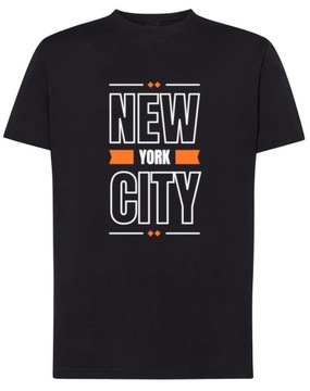 T-Shirt fajny nadruk NEW YORK City Rozm.5XL