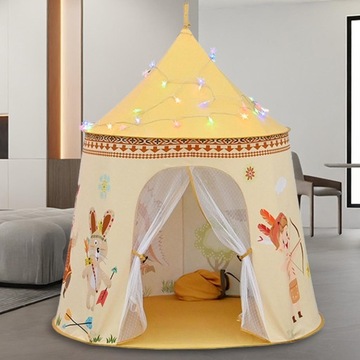 Детская игровая палатка Креативная забавная палатка-замок Дети играют с ярким светом