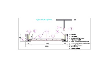 Ревизионный люк для плитки 40х40смх4см