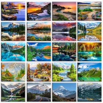 GATYZTORY Painting By Numbers On Canvas With Frame