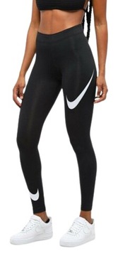 Legginsy damskie NIKE SPORTSWEAR BIG LOGO TIGHT FIT klasyczne długie r. XS