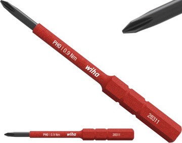BIT WYMIENNY SLIMBIT ELECTRIC PHILLIPS PH0x75 mm VDE WIHA 43116