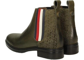 TOMMY HILFIGER ORYGINALNE BOTKI SKÓRA 38