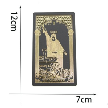 НАБОР КЛАССИЧЕСКИХ КАРТ ТАРО ГАДАНИЕ ТАРО СОЛНЦЕ ЗОЛОТАЯ ФОЛЬГА 78 КАРТ ПВХ