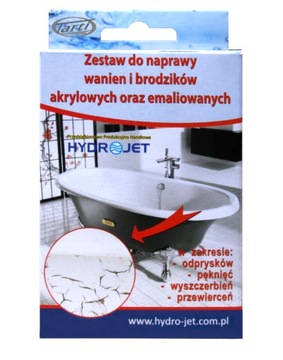 Zestaw do naprawy uszkodzeń wanny brodzika akrylu