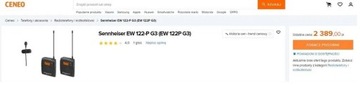 Беспроводной комплект Sennheiser EW 122-p (G3-E)