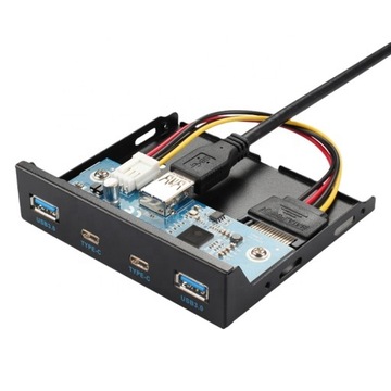 Panel przedni 2x USB3.0 + 2x USB-C 20Pin 3,5