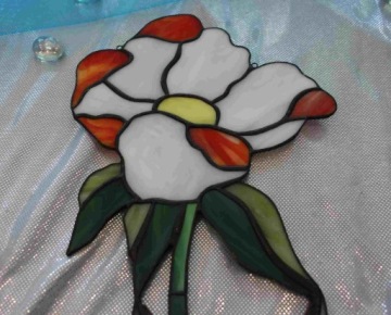 Цветок Витраж Тиффани Белый
