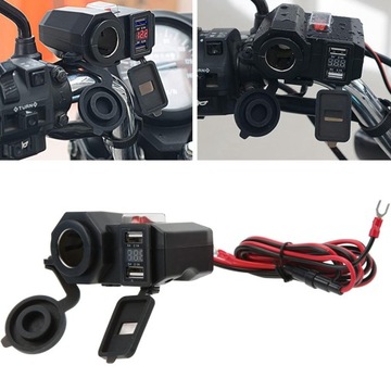 Motocyklowa ładowarka do telefonu zapalniczka USB